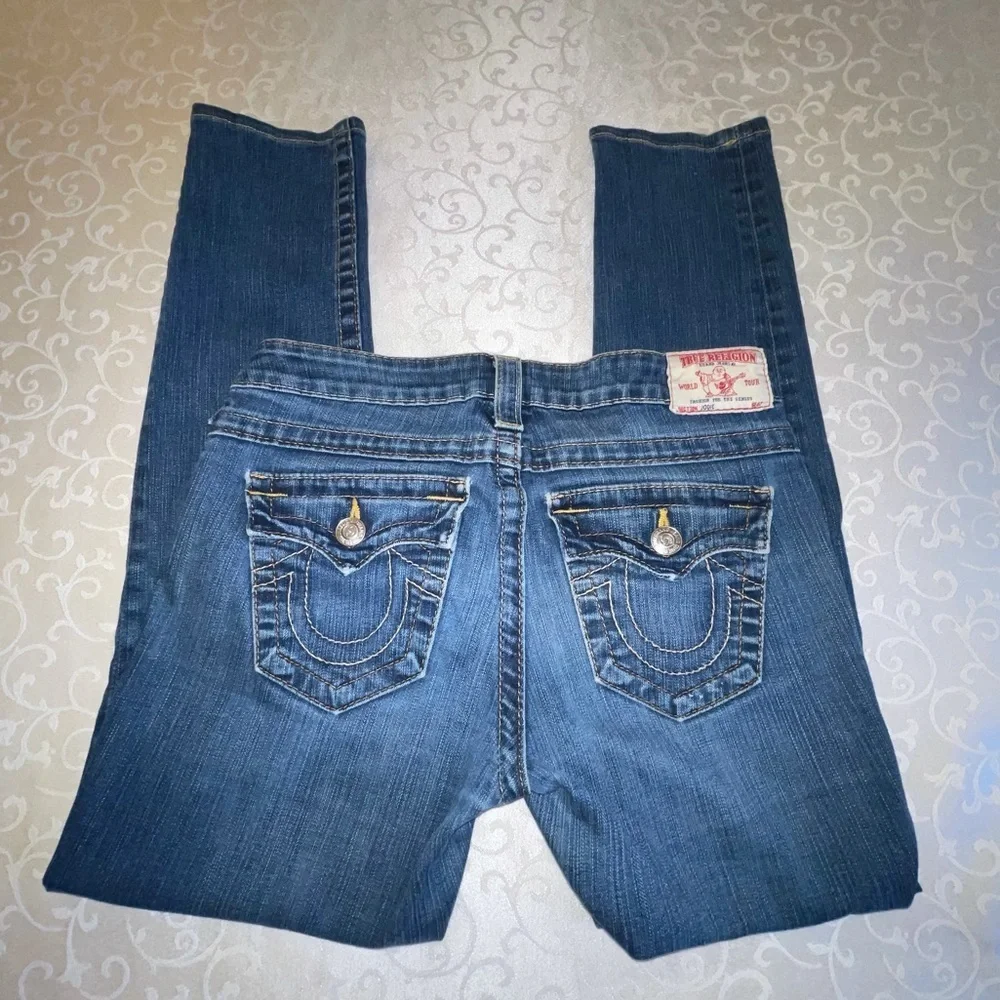 True Religion Jodie Slim Fit Skinny Low Rise Skinny Jeans - Picture 8 of 16